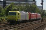 alpha Trains 145-CL 031 + 185 272-2 + 152 002-2 als Lokzug in Dsseldorf Rath am 20.07.10