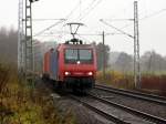 Am 19.11.2014 kam die 145 088-1 von der  SRI Rail Invest GmbH (ex-SBB-Cargo) aus Richtung Wittenberge nach Borstel bei Stendal und fuhr weiter nach Stendal .