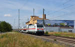 Angeführt von 146 563 rollte der IC 2038 nach Emden am 20.07.19 vorbei am Claas-Werk Landsberg Richtung Bitterfeld.