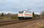146 570 rollte am 04.02.20 Lz durch Jeßnitz Richtung Bitterfeld. Die Lok war vom Werk Dessau aus auf Probefahrt.