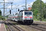 146 567-3 rauscht mit einem IC durch Dreileben Drackenstedt in Richtung Magdeburg. 

Dreileben Drackenstedt 17.07.2023