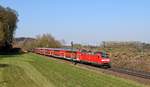 DB Regio 146 104 mit RE 4456 Osnabrück Hbf - Bremerhaven-Lehe (Bohmte-Stirpe, 28.03.17).