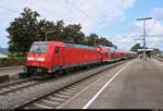 146 206-8 von DB Regio Baden-Württemberg als RE 4713 von Karlsruhe Hbf nach Konstanz verlässt den Bahnhof Radolfzell auf Gleis 6.
[11.7.2018 | 10:02 Uhr]