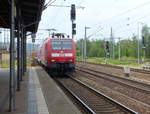 DB 146 014 mit der S 31733 (S1) von Meißen-Triebischtal nach Schöna, am 07.06.2019 in Pirna.