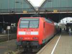 BR 146 001-3 mit Re2 nach Mnster auf Gleis 4 in   Mnchengladbach Hbf.