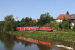 146 246 auf dem Weg nach Regensburg. Aufgenommen am 24. August 2024 in Volkmannsdorf.