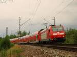 The DB Regio BR 146 112-8 passes in Haltingen with a regional train from Offemburg to Basel Badischer Bahnhof.