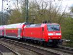 146 019-5 auf de Weg zur Bereitstellung als RE 6 zu Dsseldorfer Hbf am 10.