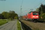 146 230-8 mit dem RE 16483 (Karlsruhe-Offenburg) bei Rastatt-Niederbhl kurz vor dem Abzweig Rastatt-Sd.