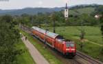 146 233-2  Donaueschingen  mit dem RE 5343 (Offenburg-Basel Basel Bad Bf) bei Denzlingen 27.5.12