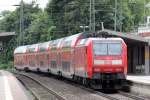 146 010 hinter RE 2 nach Dsseldorf Hbf. bei der Ausfahrt aus Recklinghausen 27.6.2013