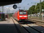 DB - 146 111-0 bei der einfahrt im Bahnhof Singen beim Bahnbildertreffen in Singen am 02.08.2015 