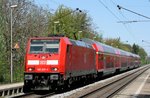 146 232 mit RE 26519 (Offenburg–Basel Bad Bf) am 24.04.2015 in Norsingen