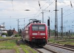146 019 zieht am 31.Juli 2016 den RE 17624 nach Magdeburg Hbf durch Grokorbetha in Richtung Halle(Saale).