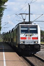 BAD ZWISCHENAHN (Landkreis Ammerland), 18.08.2016, 146 563-2 vor IC 2430 nach Emden Hbf bei der Einfahrt in den Bahnhof Bad Zwischenahn