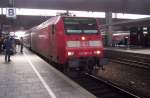 146 009-6 kam am 22.05.2005 als RE1 aus Aachen nach Hamm(Westf) in Dsseldorf Hbf an.