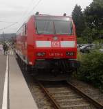 146 109-4 am 24.06.2012 in Titisee auf der Ausstellung zum 125 Jhrigen Bestehen der Hllentalbahn.