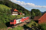 146 230-8   750 Jahre Radolfzell  und 146 217-5 mit dem RE 4734 (Radolfzell-Karlsruhe Hbf) bei Gutach 17.5.20