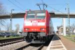146 114-4 schob am 14.04.2013 einen RE von Basel nach Offenburg.