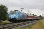 146 246-4  Bahnland Bayern  am 29.07.2015 in Thüngersheim.