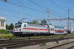 Testfahrt, mit der DB Lok 147 560-7 und dem IC 2 2896, durchfährt den Bahnhof Pratteln. Die Aufnahme stammt vom 25.06.2020.