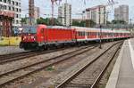 147 002 fährt am 31.05.2019 mit der RB19177 von Heilbronn Hauptbahnhof in den Stuttgarter Hauptbahnhof ein.