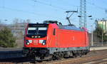 DB Regio AG [D] mit  147 015  [NVR-Nummer: 91 80 6147 015-2 D-DB] am 21.01.20 Durchfahrt Bf. Flughafen Berlin Schönefeld.