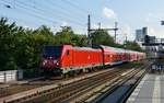 DB Regio mit '147 010-3'  fährt am Abend des 19.