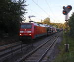 152 092-3 DB kommt als Umleiter mit einem Audi-VW-Zug aus Osnabrück nach Kortenberg-Goederen(B) und  kommt aus Köln-Nippes,Köln-Ehrenfeld,Kerpen,Horrem,Buir,Merzenich,Düren,Langerwehe,Eschweiler-Hbf,Stolberg-Hbf(Rheinland) und fährt durch Aachen-Eilendorf in Richtung Aachen-Rothe-Erde,Aachen-Hbf,Aachen-Schanz,Aachen-West.
Aufgenommen vom Bahnsteig 2 in Aachen-Eilendorf. 
Bei Sommerwetter am Abend vom 16.7.2018.