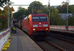 152 085-7 DB kommt aus Richtung Köln,Aachen-Hbf und fährt durch Aachen-Schanz mit einem Containerzug aus Verona(I) nach Antwerpen-Combinant(B) und fährt in Richtung Aachen-West.