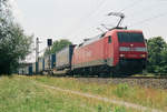 10. Juni 2008, Bei Johannisthal fährt der  LKW-Walter-Zug  in Richtung Saalfeld.