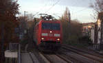 152 106-1 DB  kommt aus Richtung Aachen-West mit einem Kohlenzug aus Gent-Zeehaven(B) nach Garching(D) und fährt durch Aachen-Schanz in Richtung