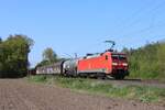 152 126-9 (DB) mit einem gemischtem Güterzug in Ratingen Lintorf, 28.