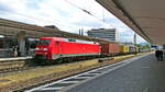 Durchfahrt 152 074-1 mit einem Containerzug am 20.