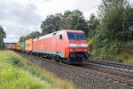 152 048-5 mit einem Containerzug am 12.09.2024 bei Kerzell.