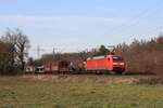 152 078-2 (DB) mit einem gemischten Güterzug in Ratingen Lintorf, 7. März 2025