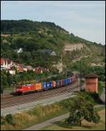 Diese 152er fuhr im August 2008 mit einem Containerzug in Richtung Norden.