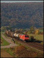 Eine 152er mit einem gem.GZ bei Wernfeld. Aufgenommen am 25.Okt 2008