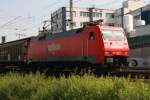 152 098-8 mit einen Gz Richtung Sden kurz vor Fulda Hbf am 25.04.2009