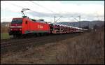 152 048 (9180 6152 048-5 D-DB) bringt den CSQ  Audi-Express , Ingolstadt-Nord - Emden, durch das Lennetal in Richtung Kste.