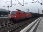 152 072-5 mit einem Gterzug durch Bielefeld. 03.02.2011.