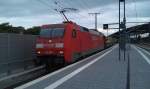 152 088 mit einem Claas Mhdrescher / Mhdrescherzubehr Zug am 07.06.2012 in Erfurt Hbf.