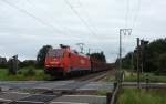 152 089-9 fuhr am 01.09.2012 mit einem leeren Autozug von Emden nach Osnabrck, hier in Eisinghausen.