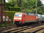 152 139-2 ist mit einen intermodal am 09.08.13 durch hh-harburg gefahren