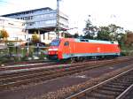 Baureihe 152 169-9 auf Rangierfahrt im Aalener Bahnhof.