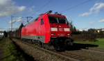 DB Schenker 152 092-3 am 17.01.14 bein Hanau West auf der KBS 640 