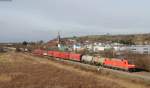 152 165-7 mit dem EZ 44625 (Mannheim Rbf-Basel SBB Rb) bei Teningen 15.1.14