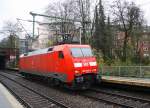 Ein Nachschuss von der 152 049-3 DB  kommt als Lokzug aus Aachen-West nach Stolberg-Hbf aus Richtung Aachen-West und fährt durch Aachen-Schanz in Richtung
