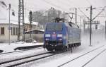 152 136(Albatros)kommt aus Beimerstetten ri.Kornwestheim bei der Durchfahrt in Plochingen am 13.2.10