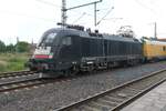 182 513 von DB Fahrwegdienste mit einem Meßzug in Dresden-Neustadt, fotografiert im Mai 2024